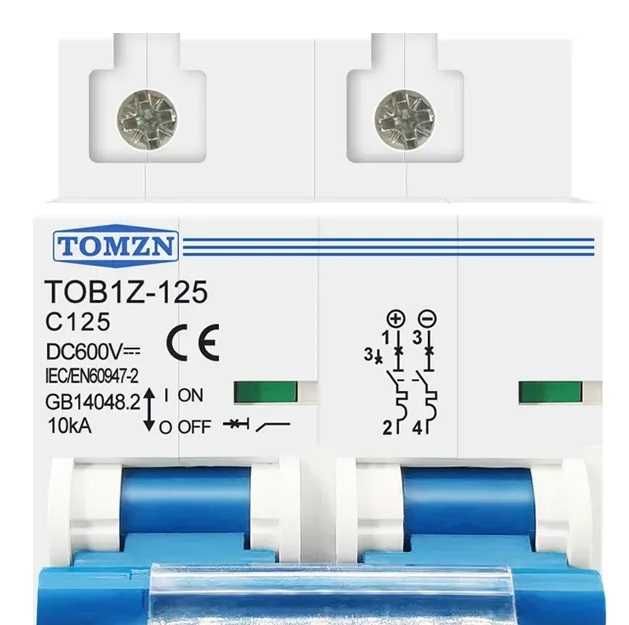 Автомат постійного струму 125A 125А DC 600V 2P TOMZN