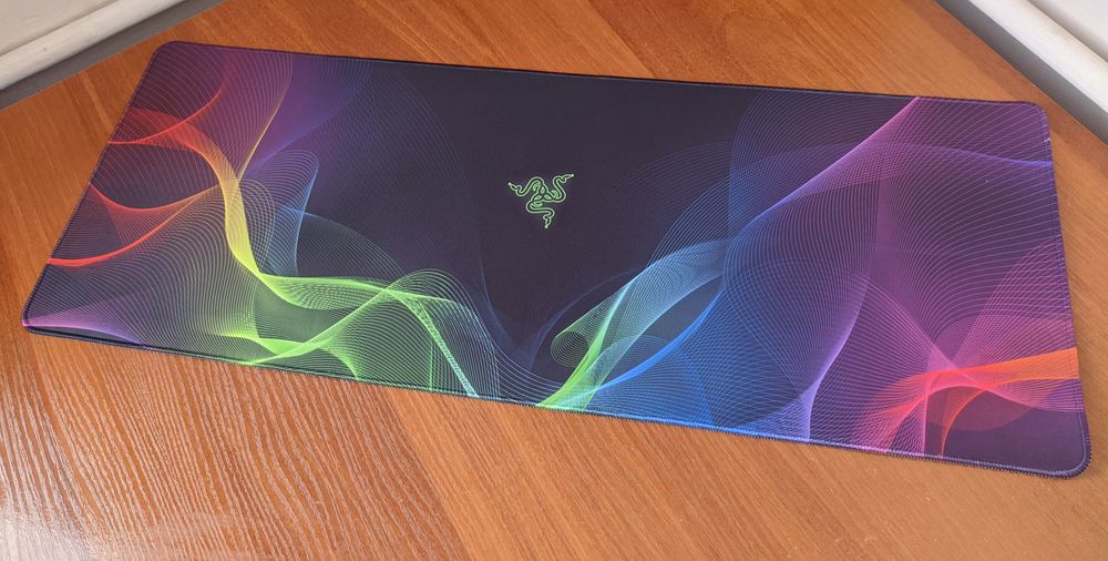 Коврик для клавіатури і мишки 780×300 Килимок Razer RGB хвилі