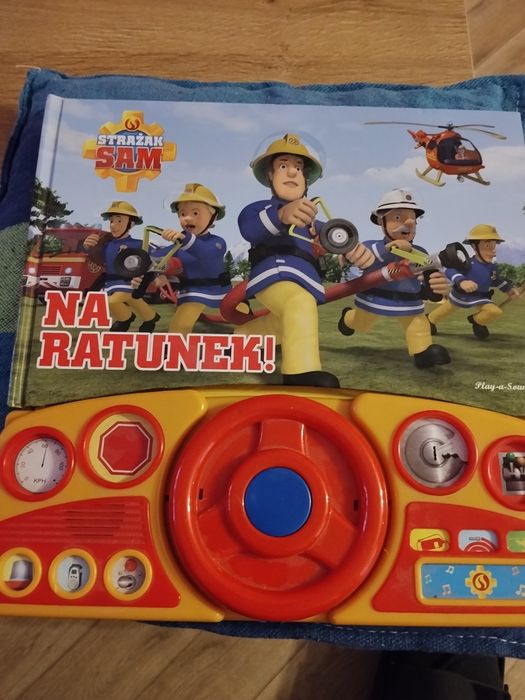 Książka Strażak Sam Na Ratunek z kierownicą.