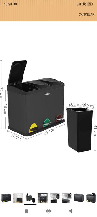 Caixote lixo  ecoponto cozinha