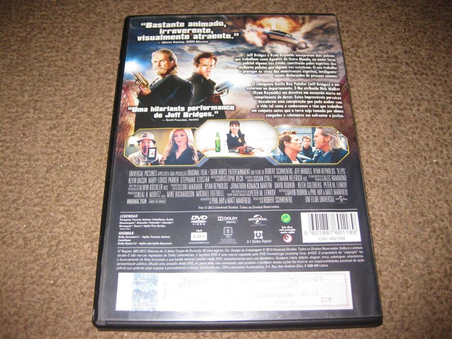 DVD "R.I.P.D. - Agentes do Outro Mundo" com Jeff Bridges