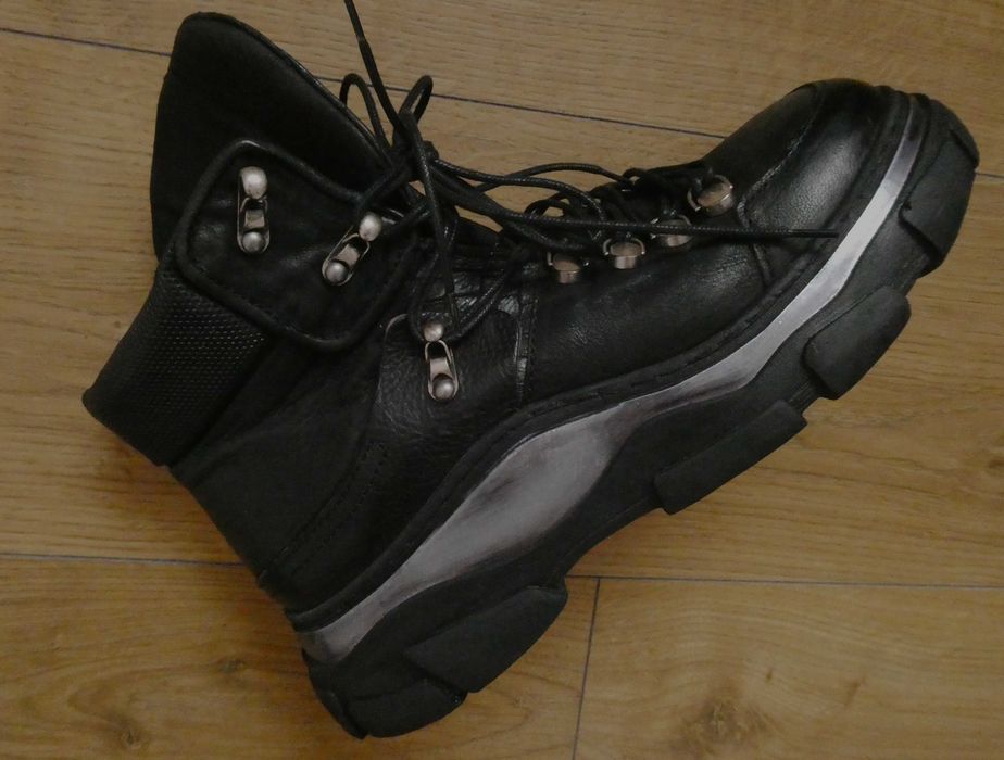 Buty damskie skórzane  AS98 glany TRAPERY skóra ROZMIAR 40/25 cm