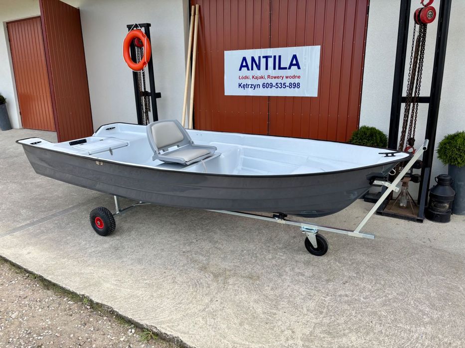 OKOŃ 380 Łódka wiosłowa wędkarska / 100 łódek na placu!!! Transport