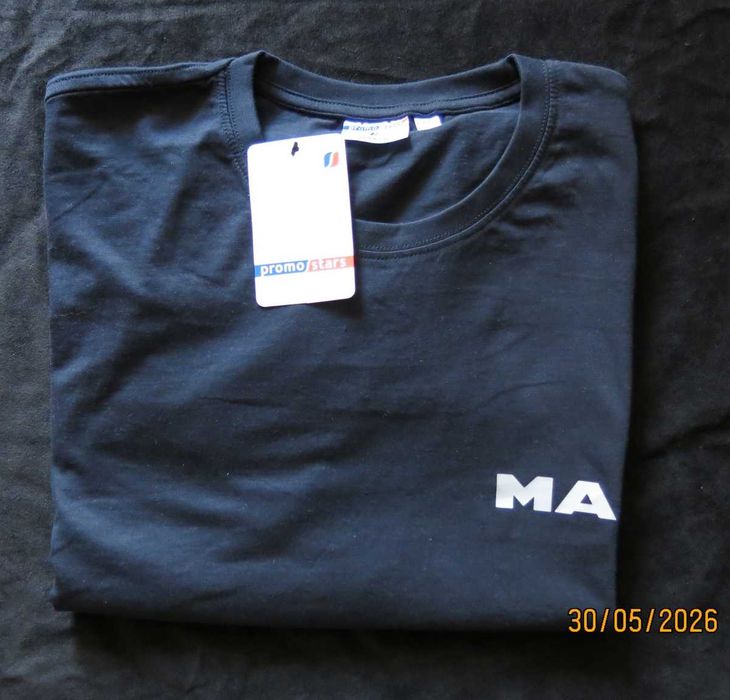 T-shirt XL granatowy logo MAN