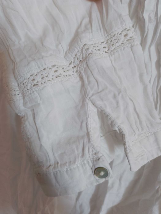 H&M, сорочка, блузка, біла, як нова, М,