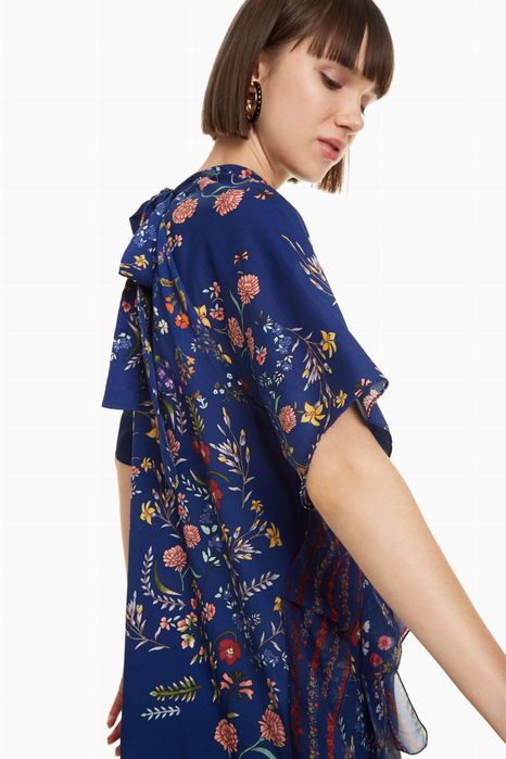 Sukienka z falbankami w kwiaty DESIGUAL L 40