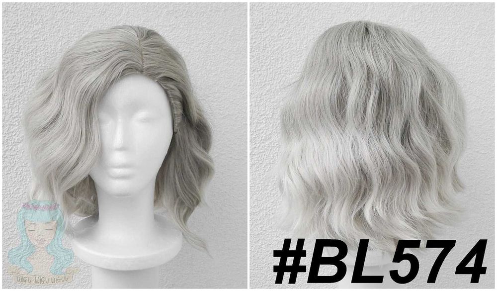 Grace Ashcroft RE9 blond peruka z przedziałkiem na boku cosplay wig