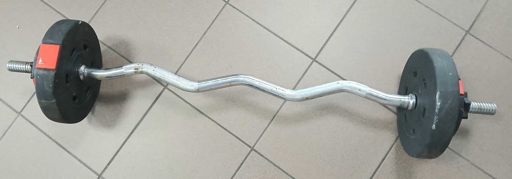 Gryf Łamany Z OBCIĄŻENIEM 15KG 2X 5KG 2X1,25KG