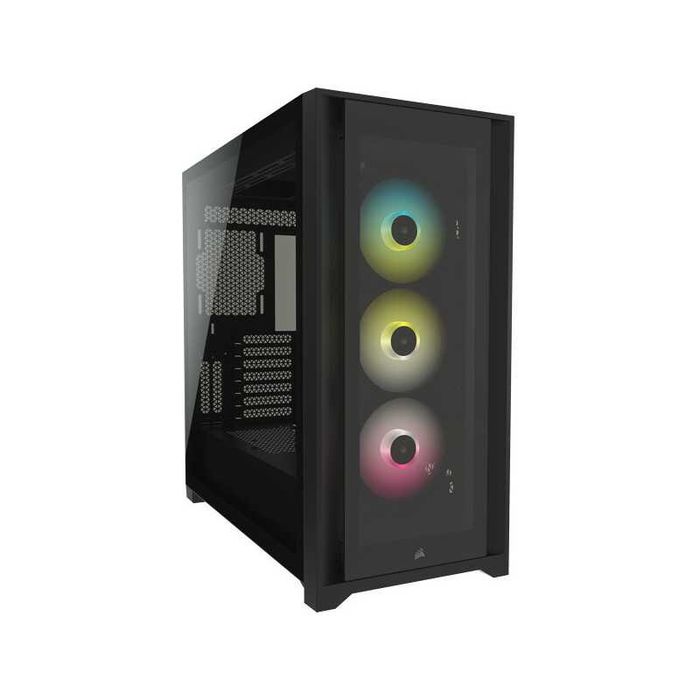 Corsair iCUE 5000X Torre ATX RGB Vidro Temperado Preta