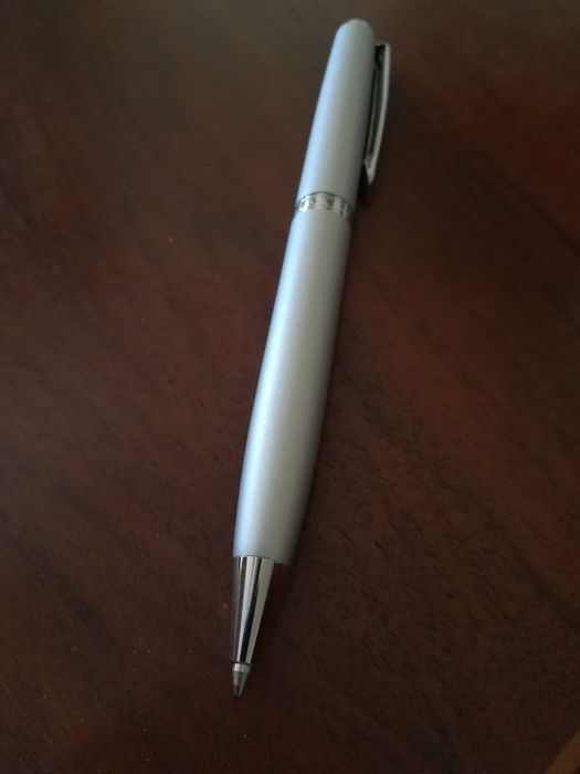 Caneta Esferográfica INOXCROM Wall Street Titanium Prata