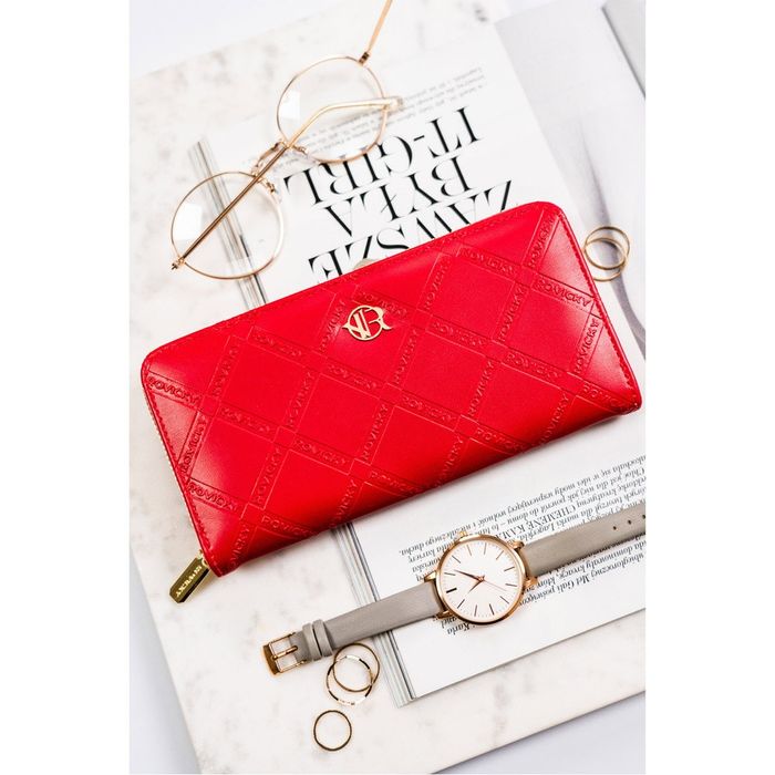 portfel-piórnik damski ze skóry ekologicznej - rovicky