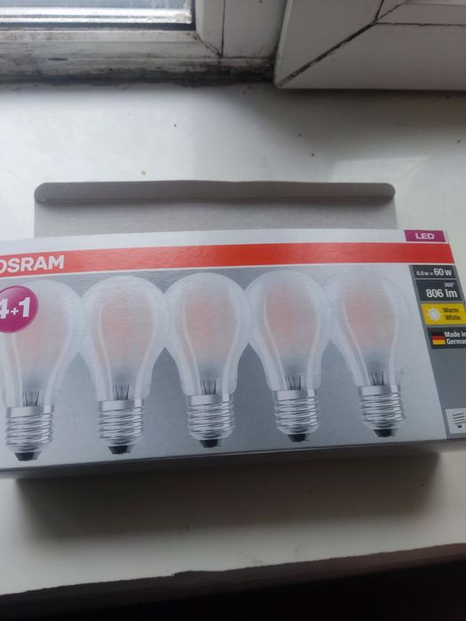 Продам лед лампочки OSRAM с цокалем то Е  27