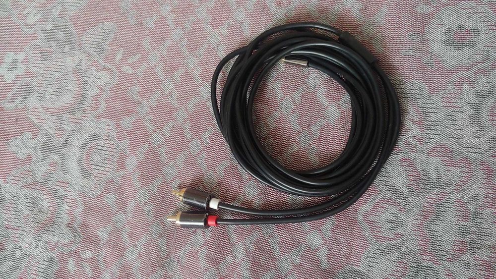 Аудио кабель 3,5 аудио на RCA 2 Тюльпана брендовый новый