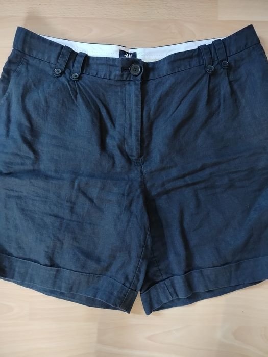 Ładne Duże Spodenki H&M Len 44 stan idealny