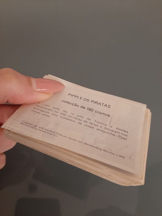Lote de 182 cromos "Pipi e os piratas" COMPLETO