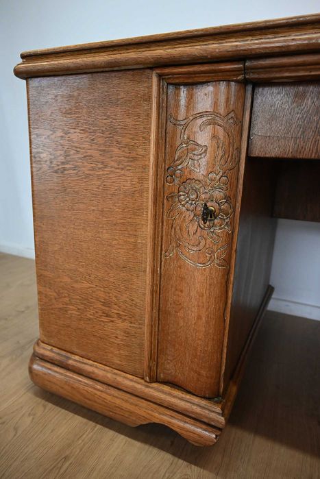 biurko dwustronne w jasnym dębie 011604