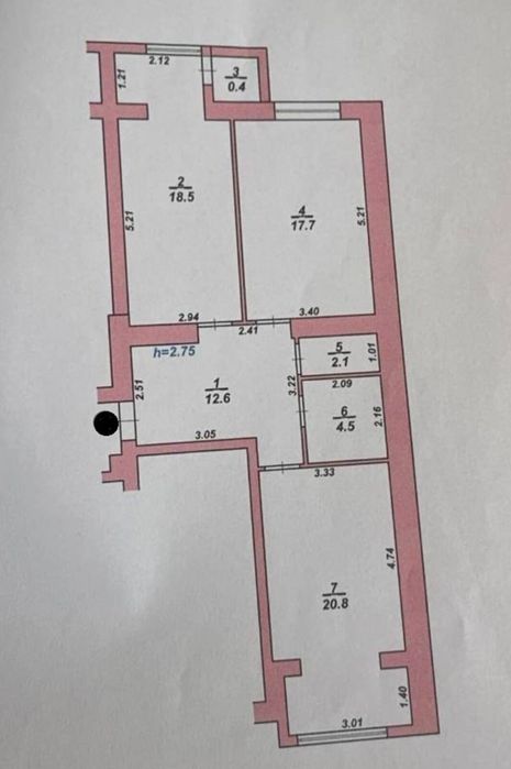 Двостороння 2к з великою площею. Є можливість перепланування 30492