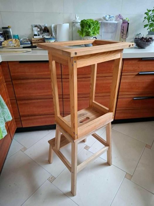 Kitchen helper handmade do małej kuchni, pomocnik kuchenny dla dziecka