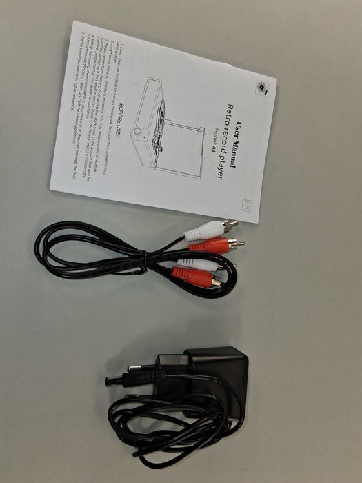 C227 Retro Music Player Turntable Odtwarzacz z USB Wbudowane Głośniki