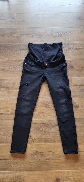 Jeansy ciążowe czarne