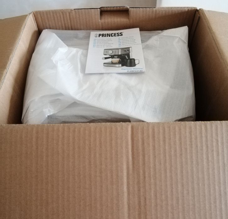 Máquina café princess para cápsulas nespresso/compatíveis e café em pó