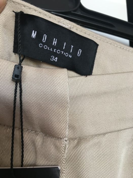 nowe spodnie z wysokim stanem Mohito XS