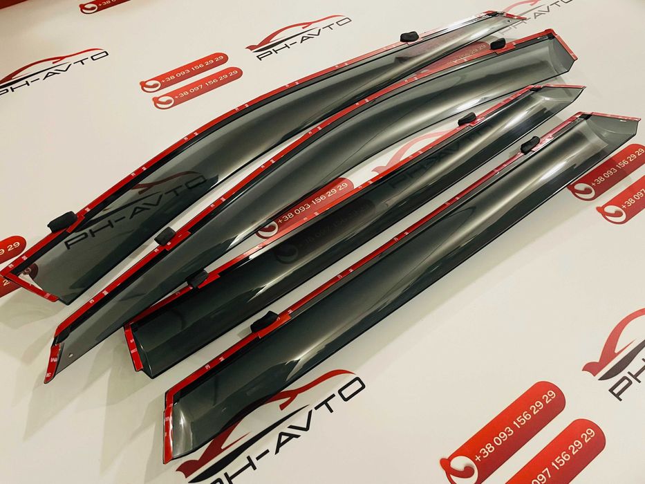 Вітровики Ветровики Дефлекторы окон хром Toyota RAV-4 RAV4 2019+