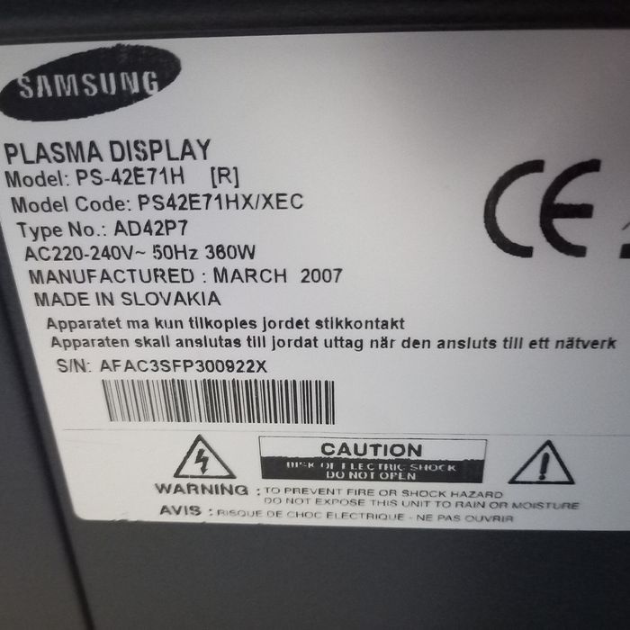 TV Plasma Samsung