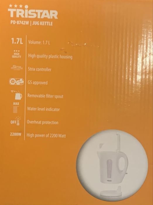 Czajnik elektryczny Tristar nowy