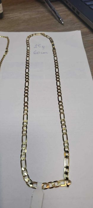 NOWY   Zloty lancuszek 25gramm pełny,  60 cm