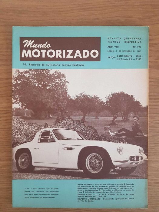 Mundo Motorizado Magazine No. 190 (Year: 1965)