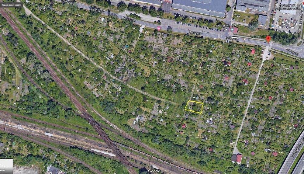 Ogródek działkowy na ROD Gądowianka – 524m², Wrocław, Gądów Mały