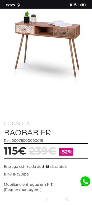 Consola BAOBAB nova