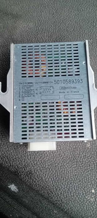 Преобразователь напряжения (конвертер) 24V-14V, 10AMP