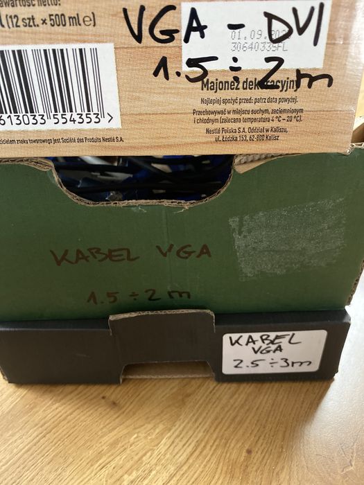 Kabel  video do monitora VGA