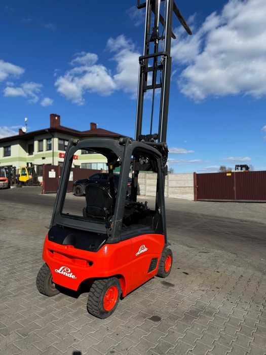 wózek widłowy elektryczny LINDE E16P-01 Triplex 4.60m przesuw 2014'