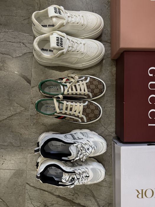 Кеди гучи гучі Gucci dior кросівки кроси miu