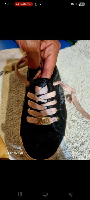 Michael Kors trampki czarne dla dziewczynki 32