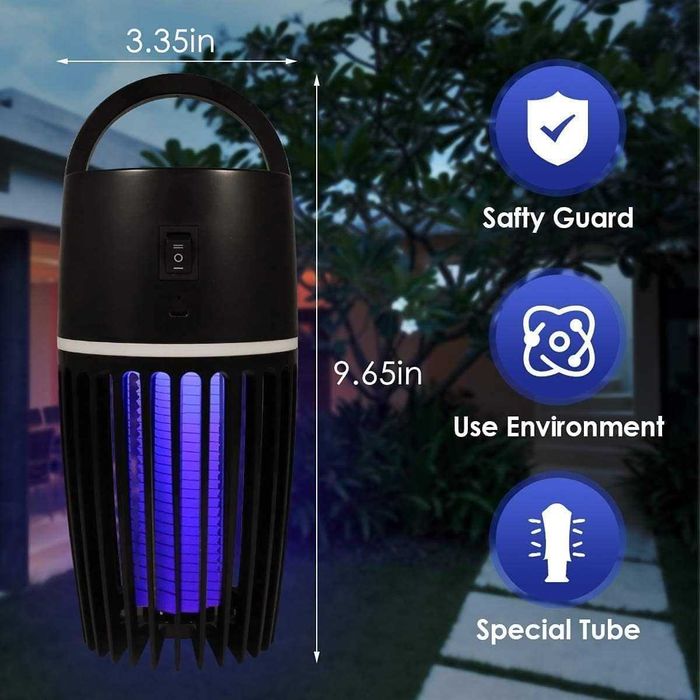 Лампа для знищеня комарів. Mosquito Killer Lamp. Акумуляторна