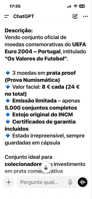 UEFA  Euro 2004-Portugal-Os valores do futebol
