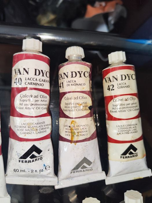 16 Tintas de óleo Van Dyck- Ferrario 60 ml (seladas)