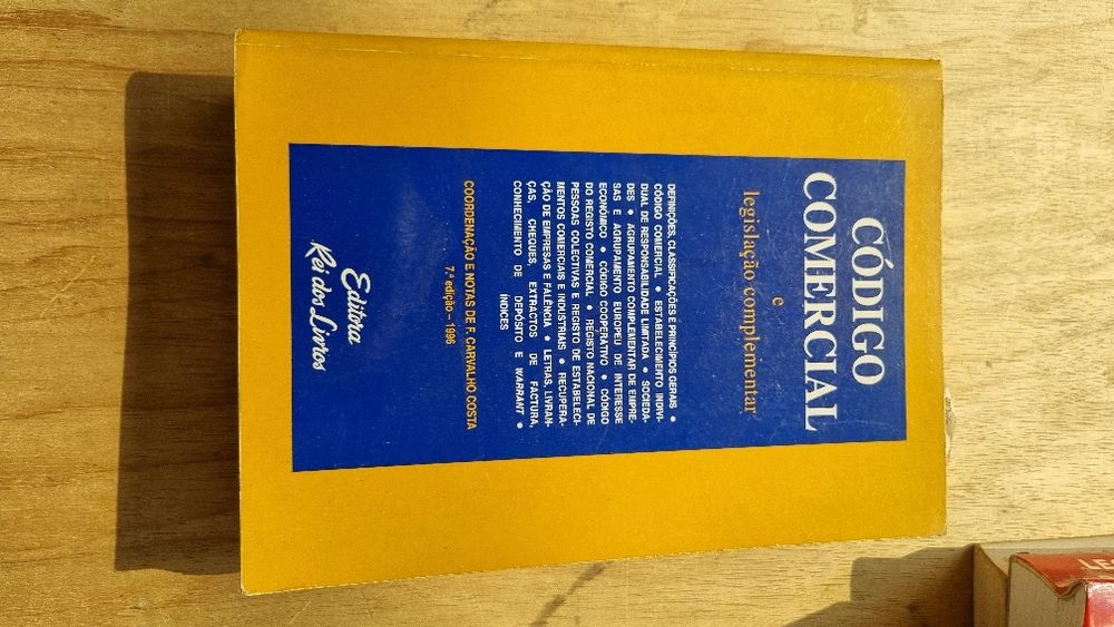 Livro Técnico: Código Comercial e legislação complementar