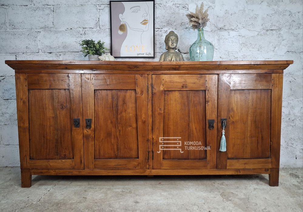 Komoda kolonialna, ORYGINALNA, TEAK, tekowa, lite drewno