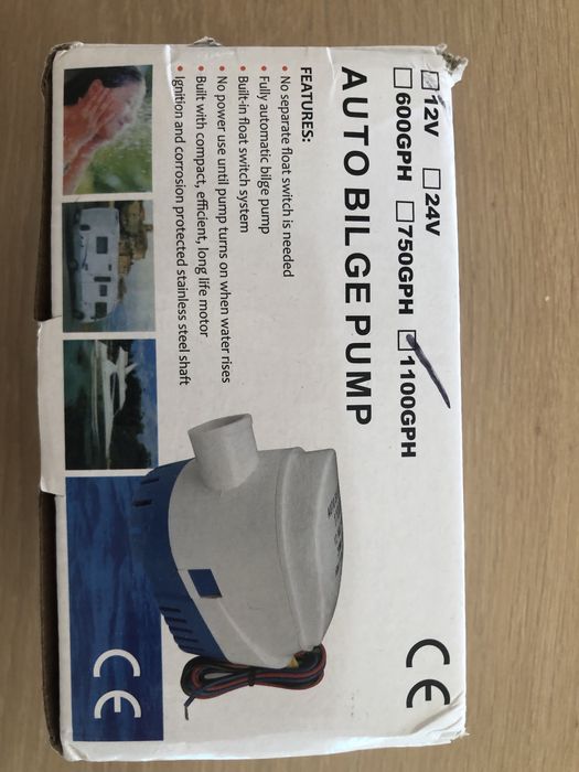 Bomba de água 12V - 1100GPH