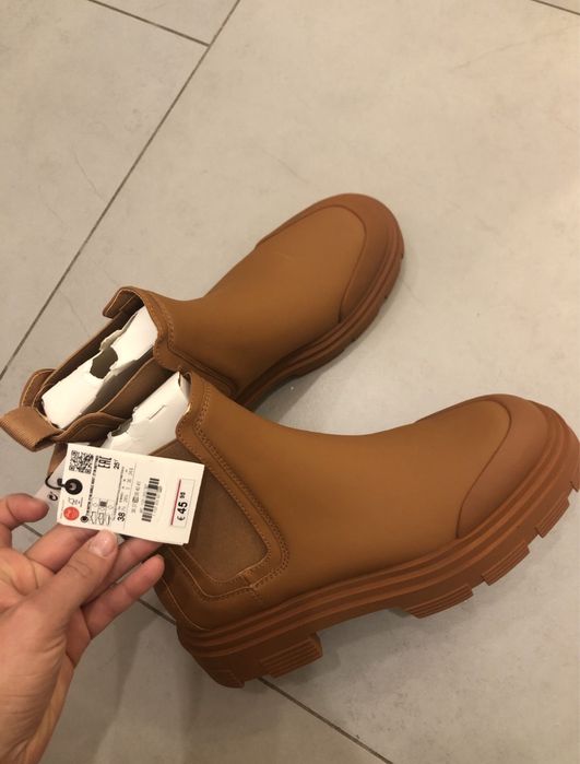 Нові чоботи, черевики, ботинки Zara, 38 розмір