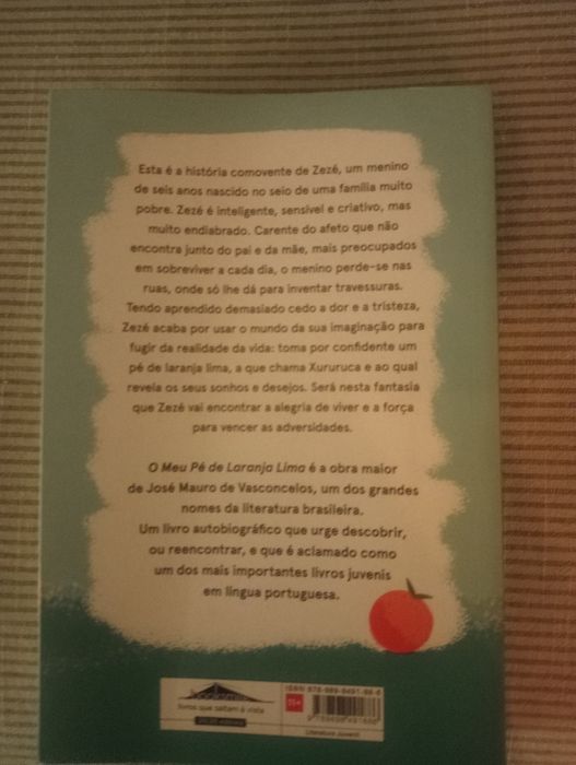 Livro "O meu pé de laranja lima" de José Mauro de Vasconcelos