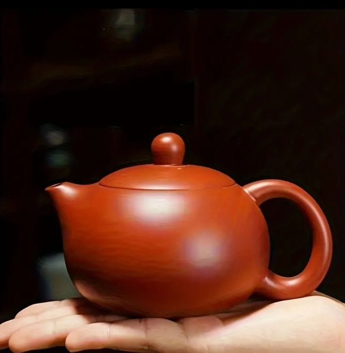 Глиняний чайний набір Сі Ши: Чайник 200 мл + 2 піали по 50 мл.  Глина.