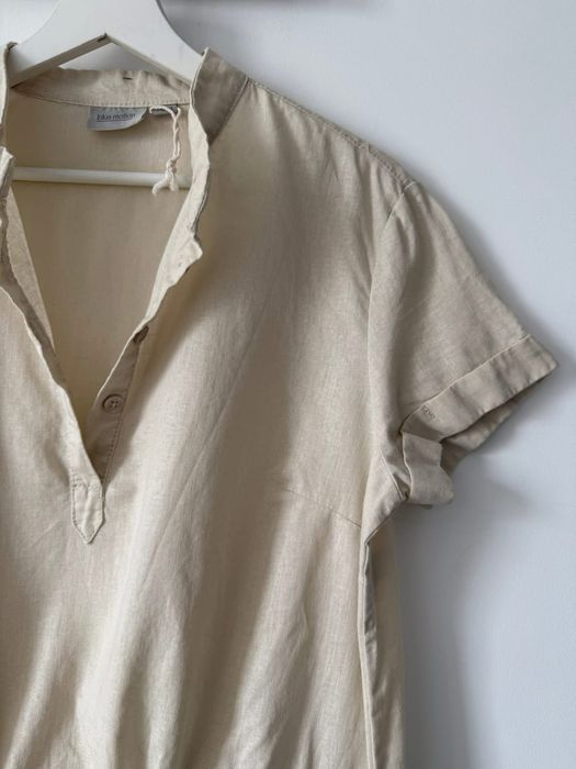 Lniana sukienka koszulowa L / XL