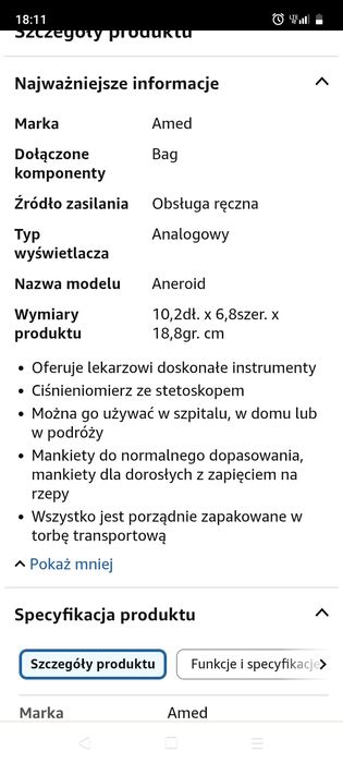 Analogowy ciśnieniomierz