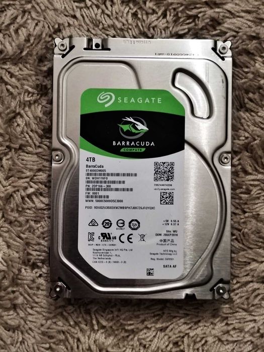 HDD 4TB SeaGate BarraCuda 3.5" - Komunikat UWAGA